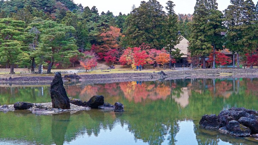 平泉町_毛越寺_大泉が池